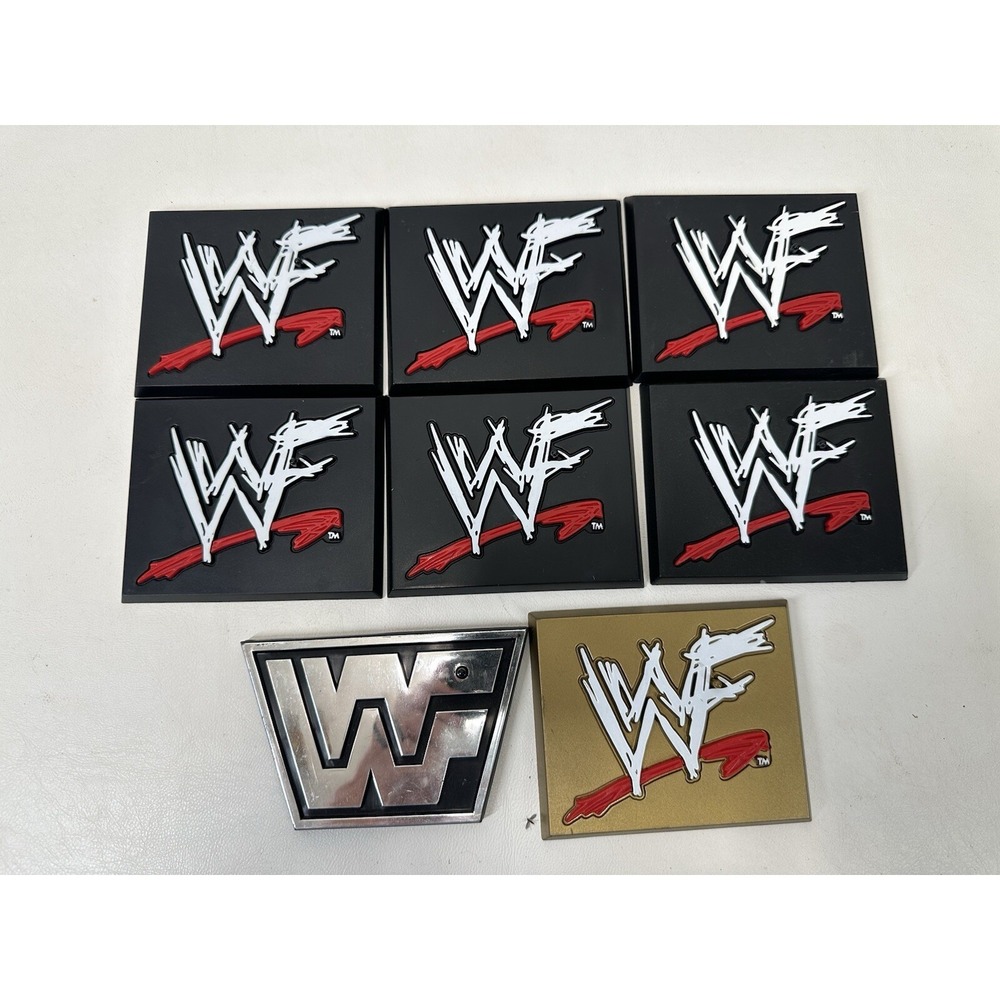 WWE WWF Jakks Wrestling Figure Display Stand lot‎ of 8 Vintage 1998